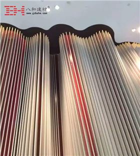 【歡迎品鑒】廣州藝術(shù)背景墻異型鋁單板安裝完工-八和建材