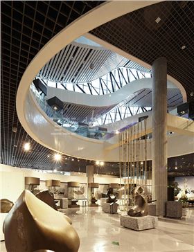 柳州奇石展覽館-鋁單板、條形鋁天花板、鋁格柵吊頂5