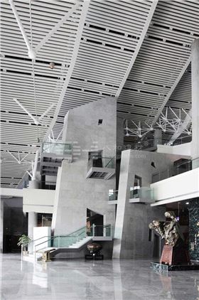 柳州奇石展覽館-鋁單板、條形鋁天花板、鋁格柵吊頂3