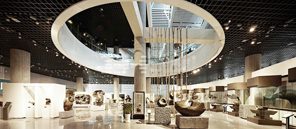 柳州奇石展覽館-鋁單板、條形鋁天花板、鋁格柵吊頂4