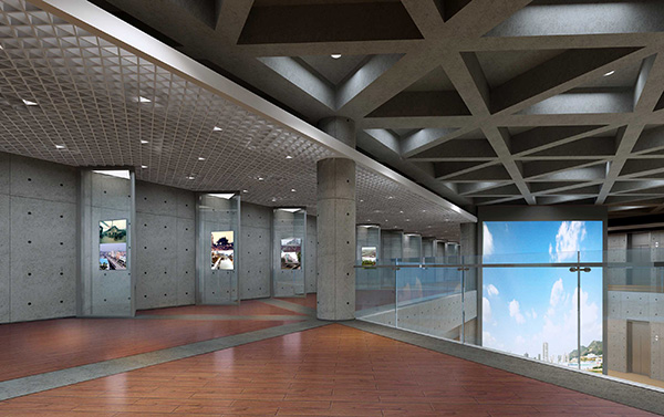 重慶璧山規(guī)劃展覽館格柵吊頂